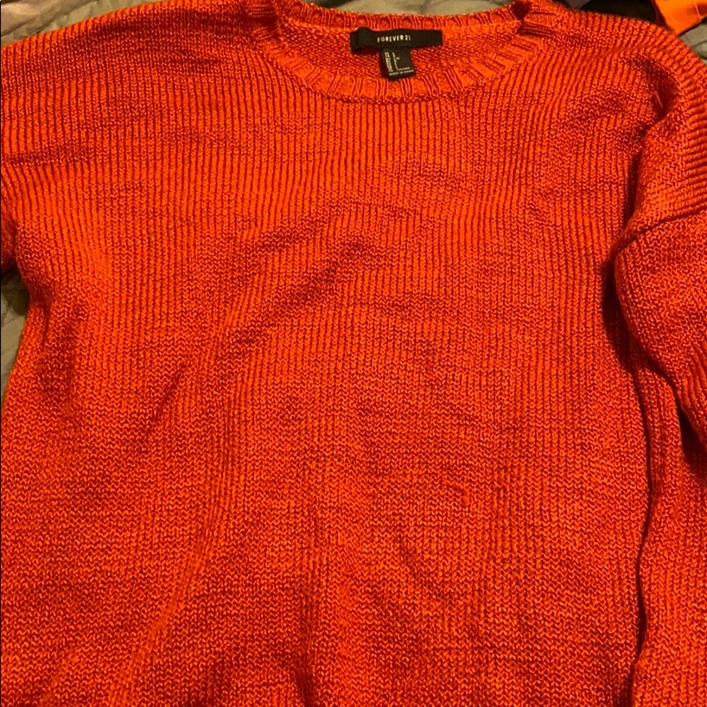 Orange-red Sweater